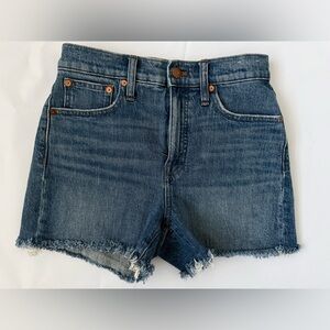 Madewell Blue High-Rise Denim Women Shorts size 26